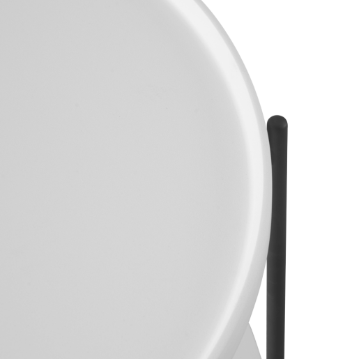 Masuta de cafea MDF alb metal negru Lapis 80x40 cm