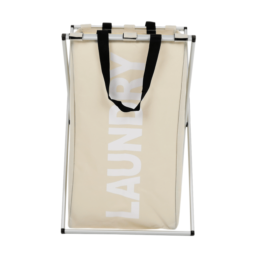 Cos rufe panza gri bej Laundry 39.5x58x37 cm