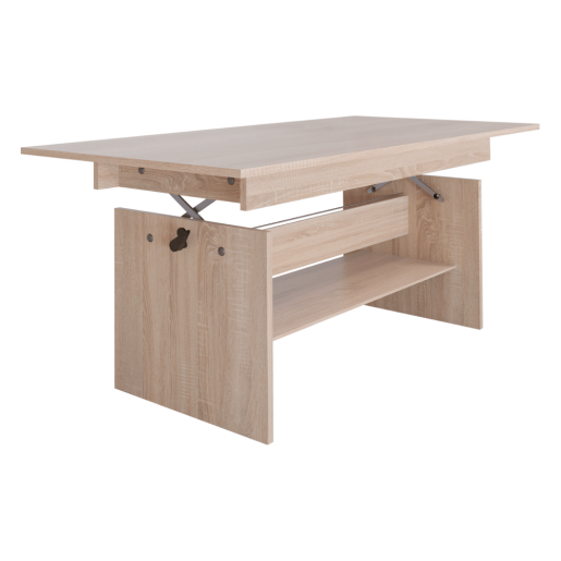 Masa dining extensibila DTD stejar sonoma Lavko 120-160x70x60,5-72 cm