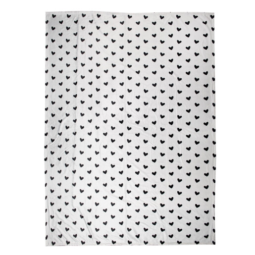 Patura textil alb negru 130x170 cm