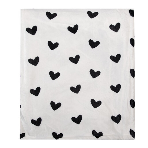 Patura textil alb negru 130x170 cm