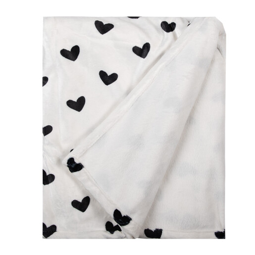 Patura textil alb negru 130x170 cm