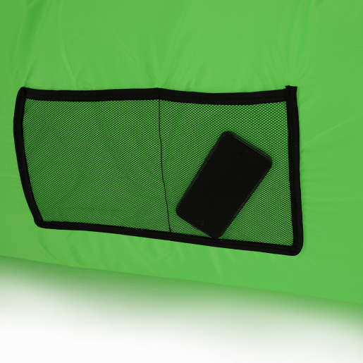 Fotoliu gonflabil, textil verde, Lebag, 70x240 cm