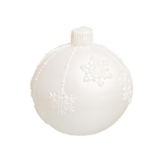 Lumanare alba Pearl 10x10 cm