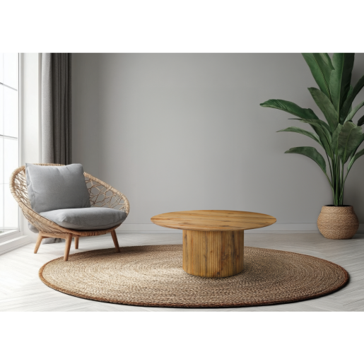 Masuta MDF stejar Mahir 80x38 cm 