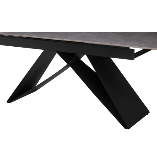 Masa dining extensibila neagra Majed 160-200x90x75 cm
