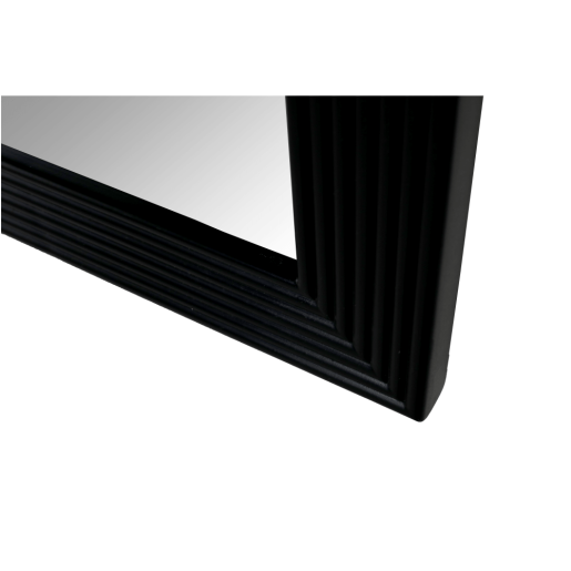 Oglinda perete lemn negru 50x80 cm