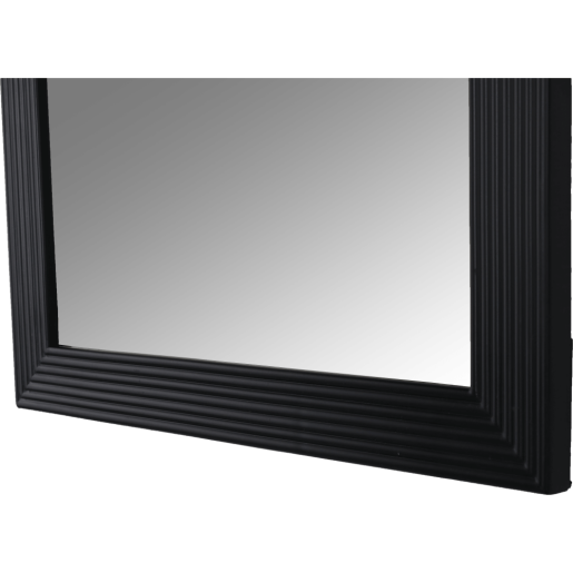 Oglinda perete lemn negru 50x80 cm