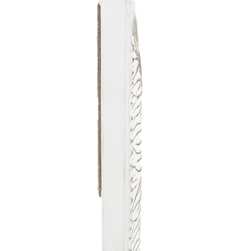 Oglinda perete rama lemn alb auriu Malkia 62x82 cm