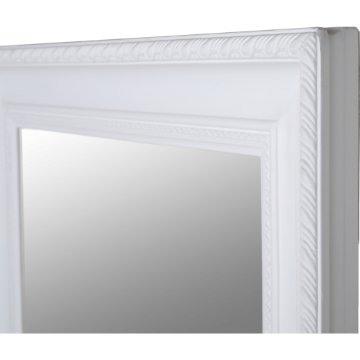 Oglinda perete rama lemn alb 54x64 cm