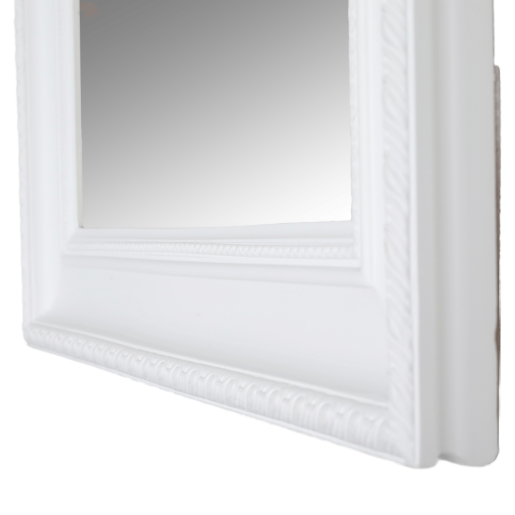 Oglinda perete rama lemn alb 54x64 cm