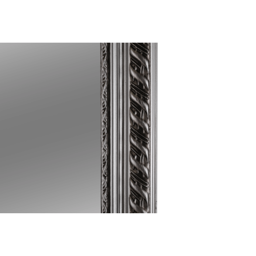 Oglinda perete rama lemn argintiu Malkia 38x128 cm