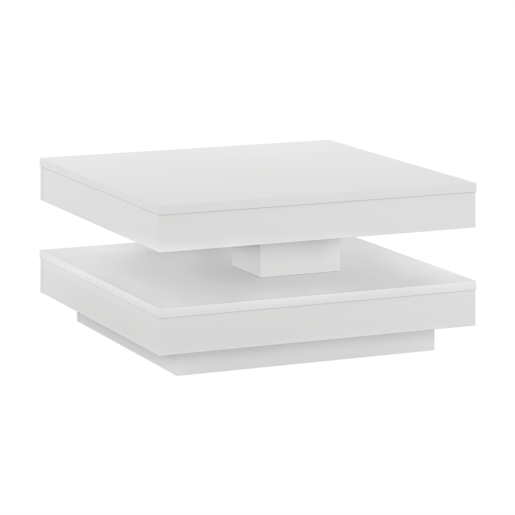 Masuta de cafea HDF alb Mandy 70x70x34 cm