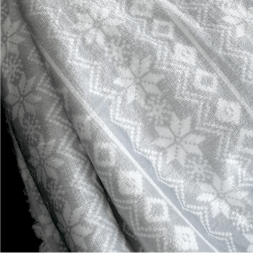 Patura textil gri alb Marita 150x200 cm