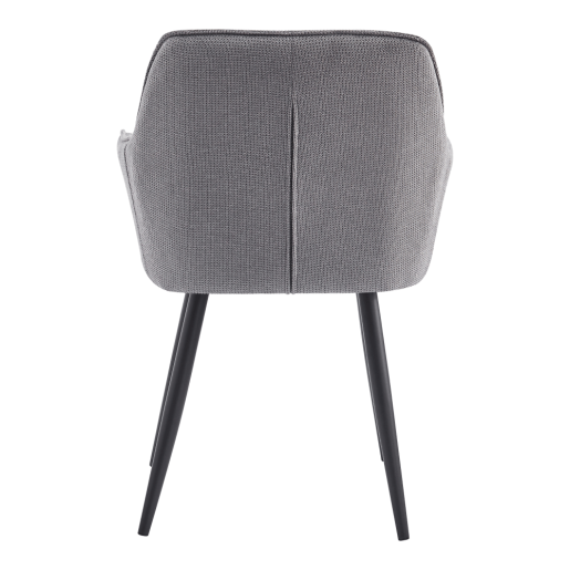 Fotoliu de design textil gri metal negru Marken 58.5x62x86 cm