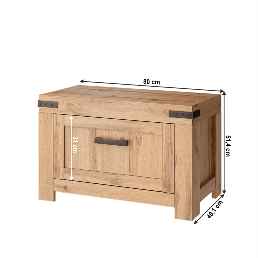 Pantofar stejar wotan Moratiz 80x40,1x51,4 cm