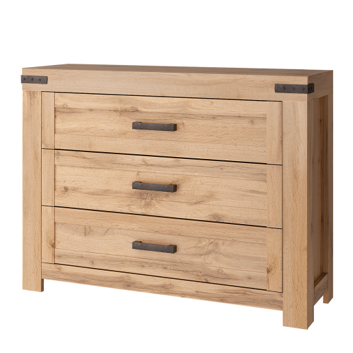 Comoda stejar wotan Moratiz 112.6x40.1x84 cm