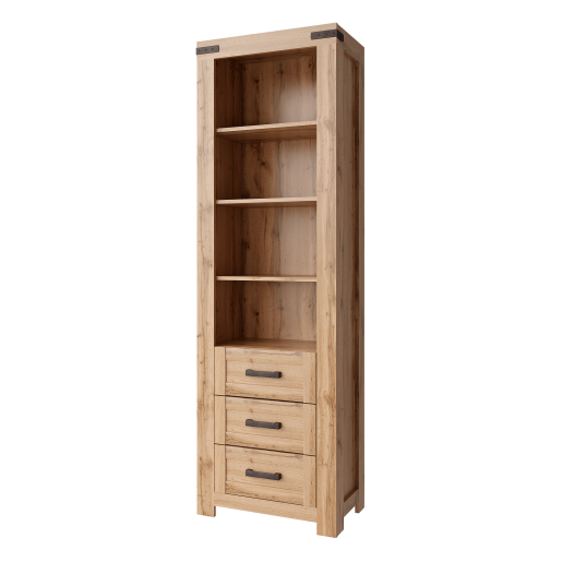Biblioteca DTD stejar wotan Moratiz 64.8x40.1x210.1 cm 