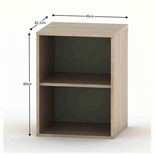 Raft DTD stejar sonoma,Betty 45x42.2x60 cm.