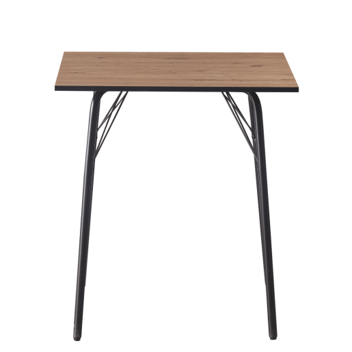 Masa dining MDF stejar artisan neagra Nalak 70x70x75 cm