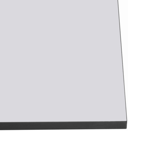 Masa dining MDF alb metal negru Nalak 120x75x75 cm