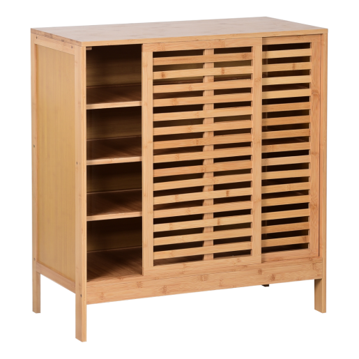 Pantofar 4 rafturi bambus Naldo 80x40x88 cm