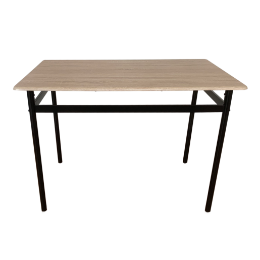 Set masa 4 scaune stejar sonoma negru maro Naren 110x70x75 cm