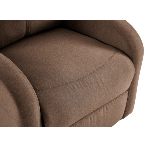 Fotoliu de relaxare pozitionabil maro Neris 72x90-161x86-105 cm 