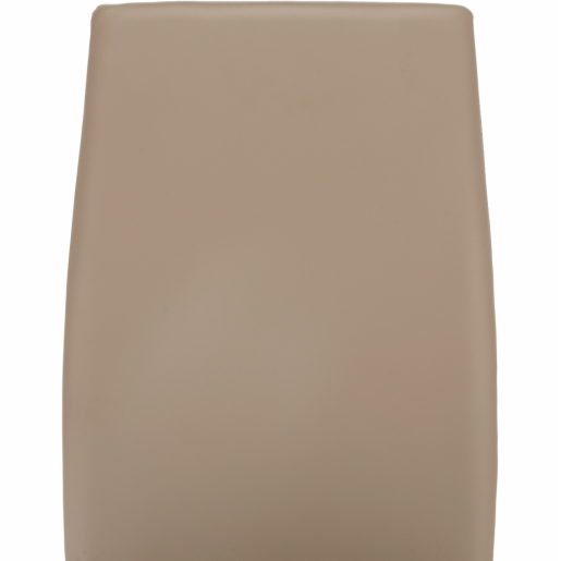 Scaun dining piele ecologica maro taupe metal gri Nobata 42x56x99 cm