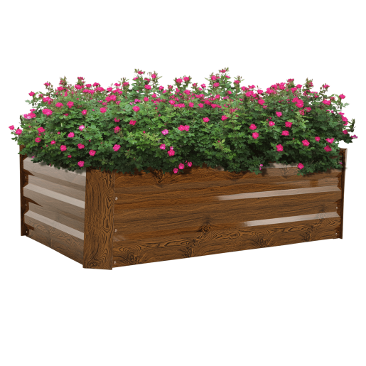 Jardiniera flori, maro otel Nonky 120x60x30 cm 