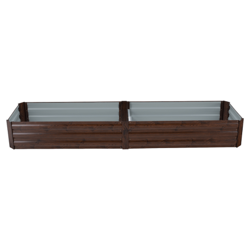 Jardiniera flori, maro, otel Nonky 237x60x30 cm  