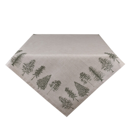 Fata masa bumbac bej verde Brazi 150x150 cm