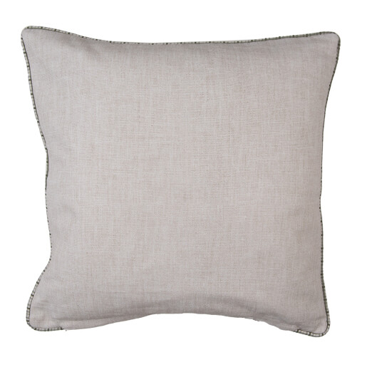 Fata perna bumbac bej verde Brazi 40x40 cm