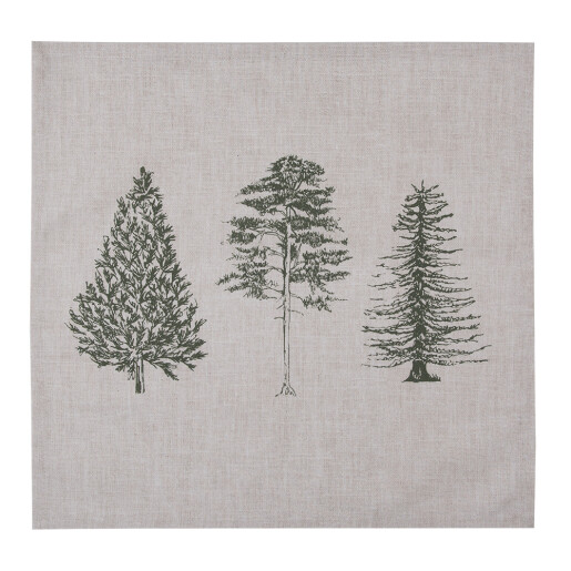 Set 6 servetele bumbac bej verde Brazi (6) 40x40 cm