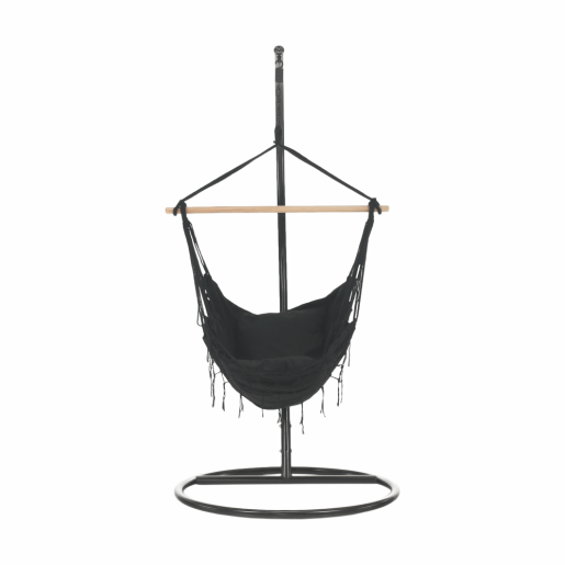 Hamac suspendabil din textil gri inchis Oframe 100x55x130 cm