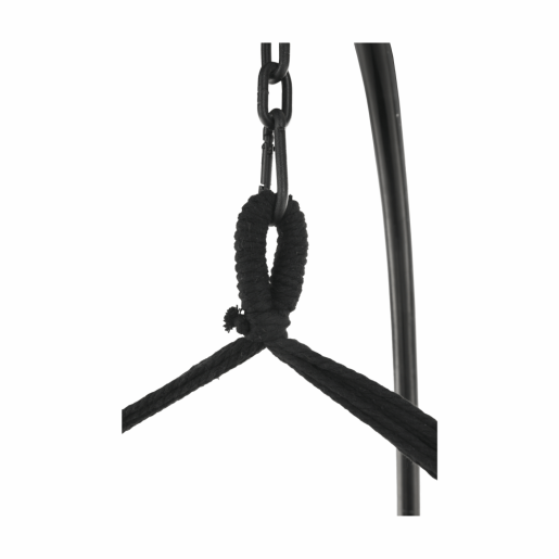 Hamac suspendabil din textil gri inchis Oframe 100x55x130 cm