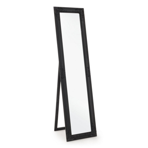 Oglinda de podea cu rama din lemn negru Miro 40x4x160 cm
