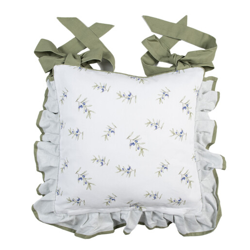 Set 2 fete perne scaune bumbac Masline 40x40 cm