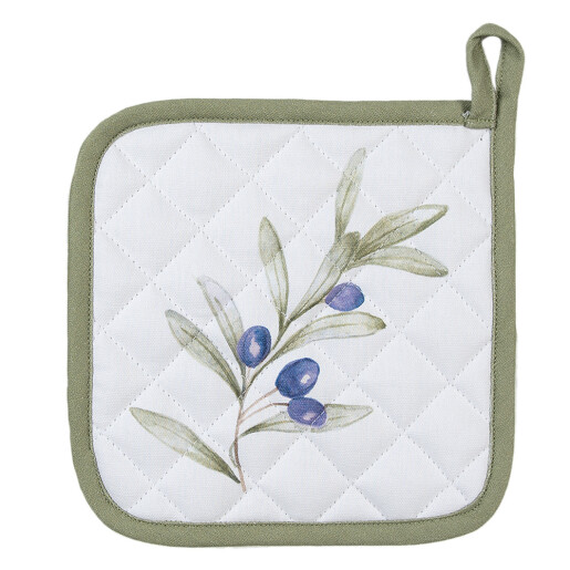 Set 2 servete termice bumbac multicolor Masline 20x20 cm