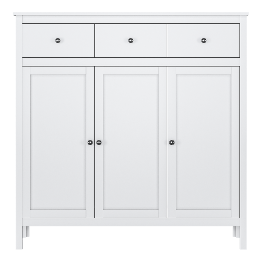 Comoda DTD alb Olje 132.6x37x133.6 cm 
