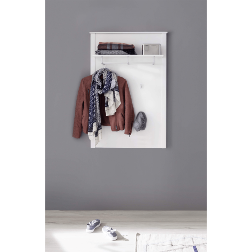 Cuier perete DTD alb Olje 81x26x122 cm 