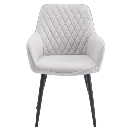 Fotoliu de design textil gri metal negru Oskor 55.5x58.5x83.5 cm