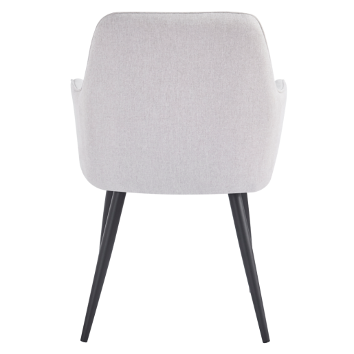Fotoliu de design textil gri metal negru Oskor 55.5x58.5x83.5 cm
