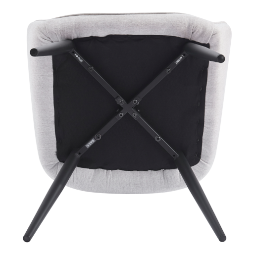 Fotoliu de design textil gri metal negru Oskor 55.5x58.5x83.5 cm