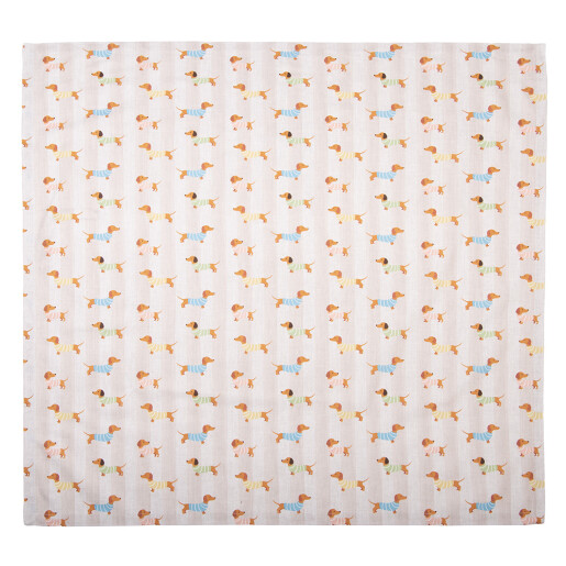 Fata masa bumbac multicolor Catelusi 100x100 cm