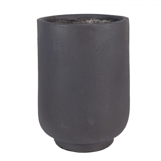 Ghiveci flori ceramica gri maro Ø 23x31 cm