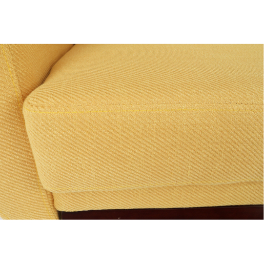Canapea extensibila cu tapiterie textil mustar Arkadia 200x85x85 cm