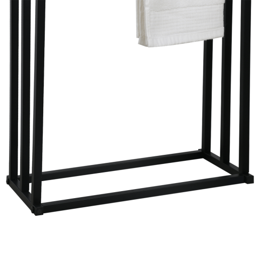 Suport prosoape metal negru Poldo 44x21.5x86 cm