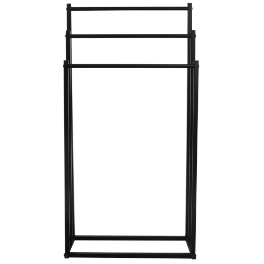 Suport prosoape metal negru Poldo 44x21.5x86 cm