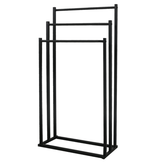Suport prosoape metal negru Poldo 44x21.5x86 cm